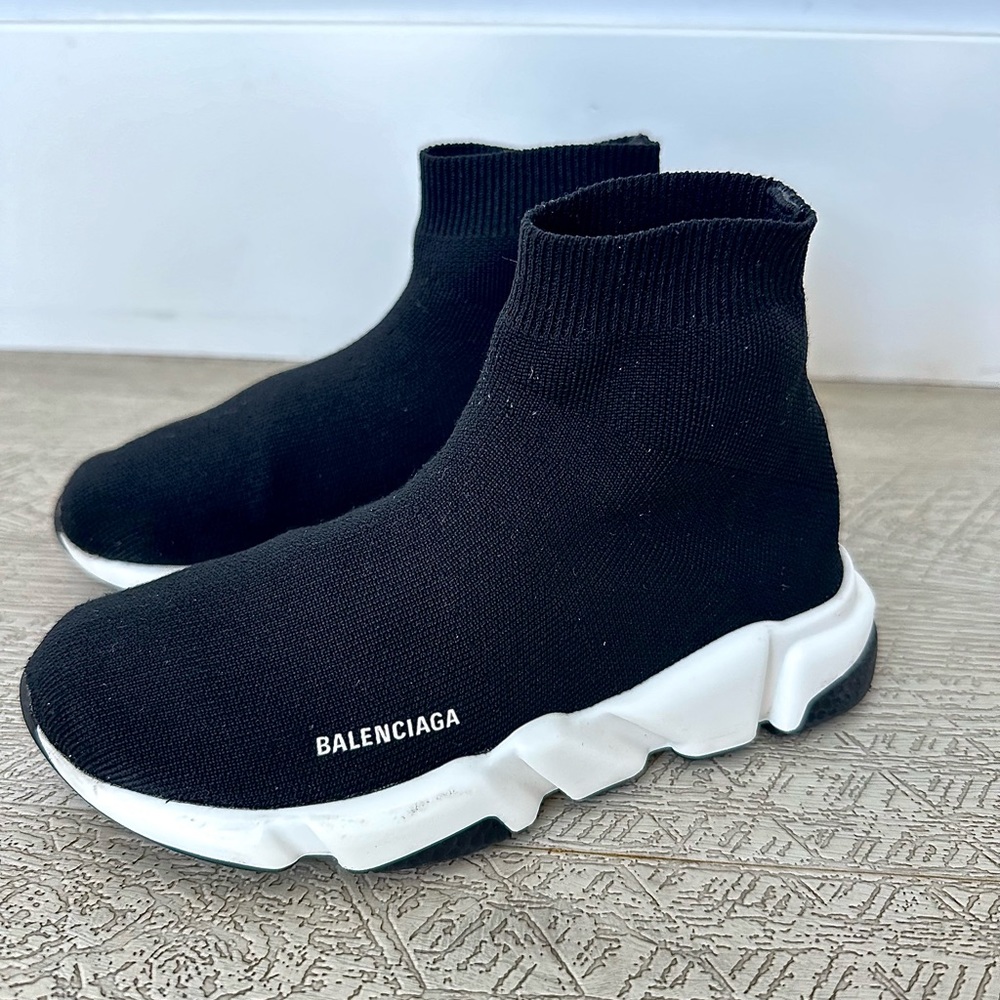 balenciaga, speed sock, kids, black